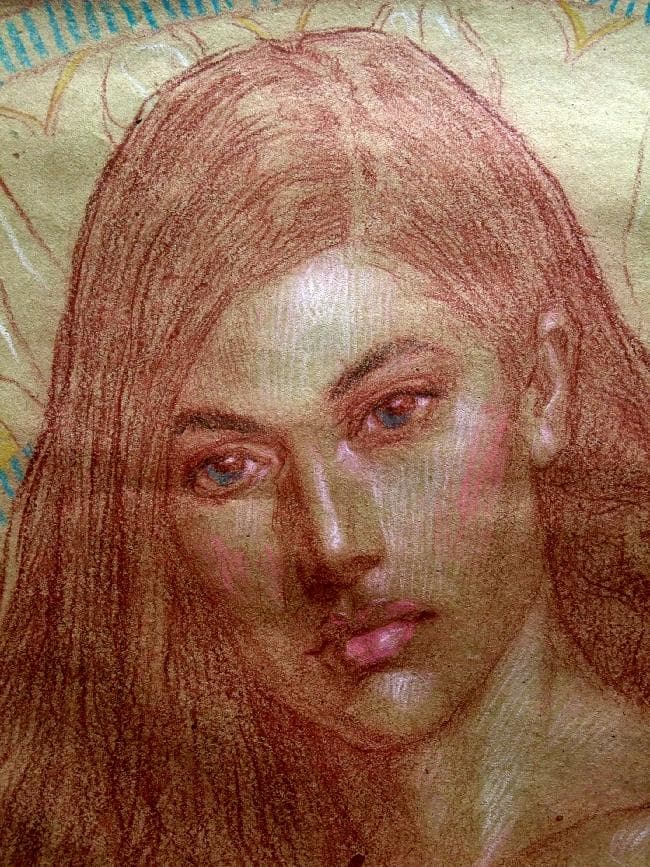 イラスト原画　高貴な香り　「素描」