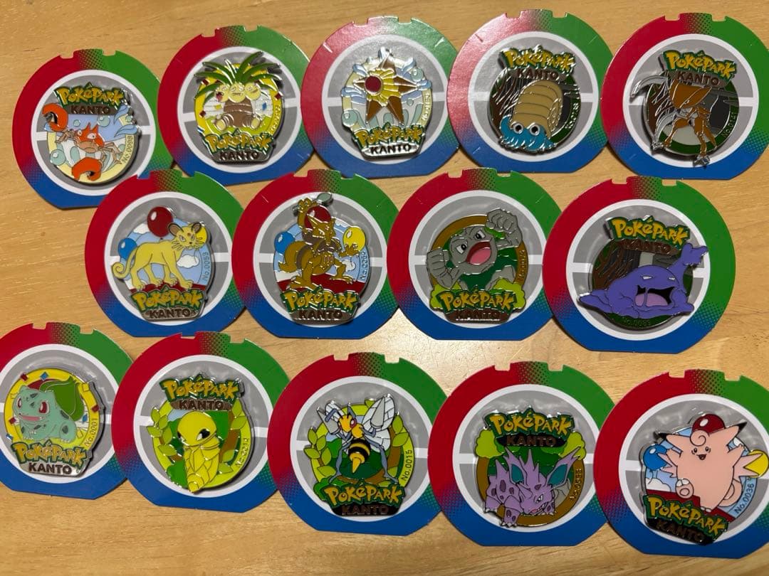 ポケモンパークカントー　ピンバッジ　ピンズ　まとめ売り14点
