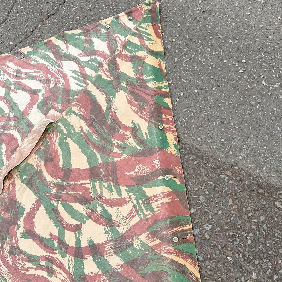 希少 50s フランス軍 リザードカモ 迷彩 パップテント ツェルトバーン