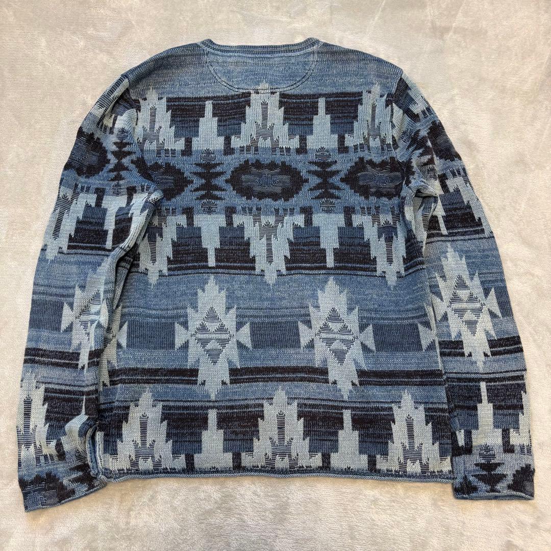RRL Ralph Lauren ヘンリーネック チマヨ柄 L ジャガード 希少