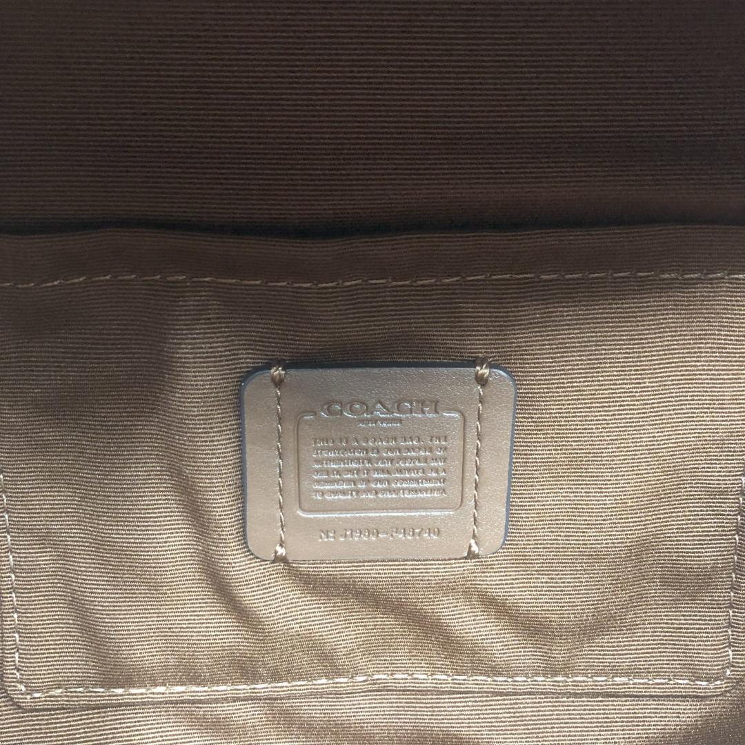 【未使用】COACH　ブラウン　レザー　PVC　ボディバッグ　ウエストポーチ