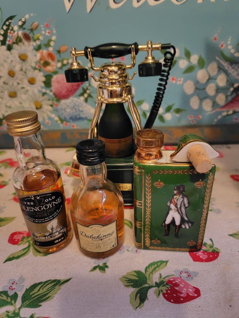 ドービル　ベル電話器　ミニチュアボトル　グレンゴイン ダルウィニー ナポレオン