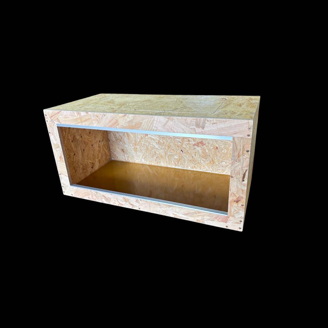 爬虫類ケージ 80×20×30②台　仕切り固定　配線穴付け木無し　全コ