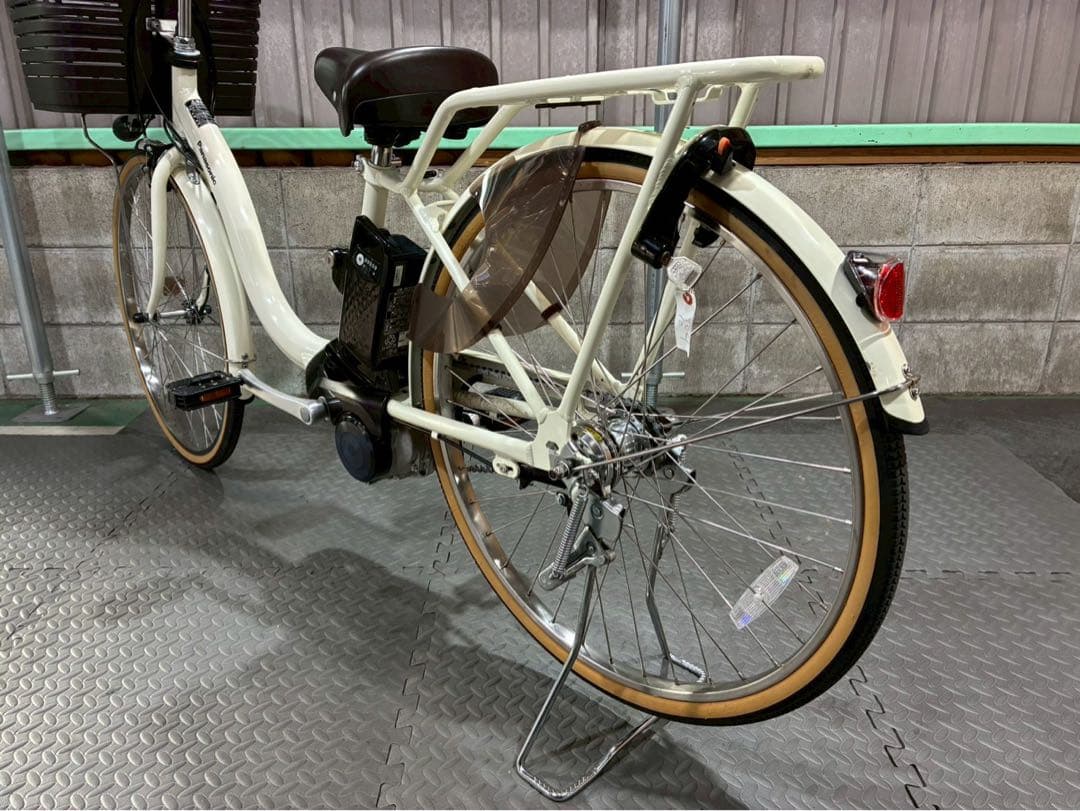 №8683 電動自転車 パナソニック　ビビSL 26インチ ホワイト✨極上美品✨