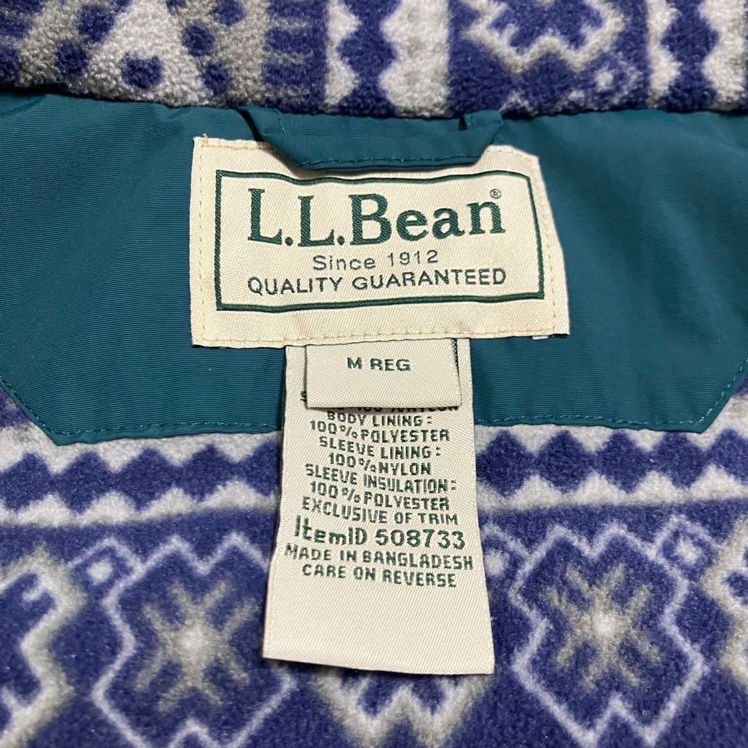 L.L.Bean Warm Up Jacket 総柄 グリーン M