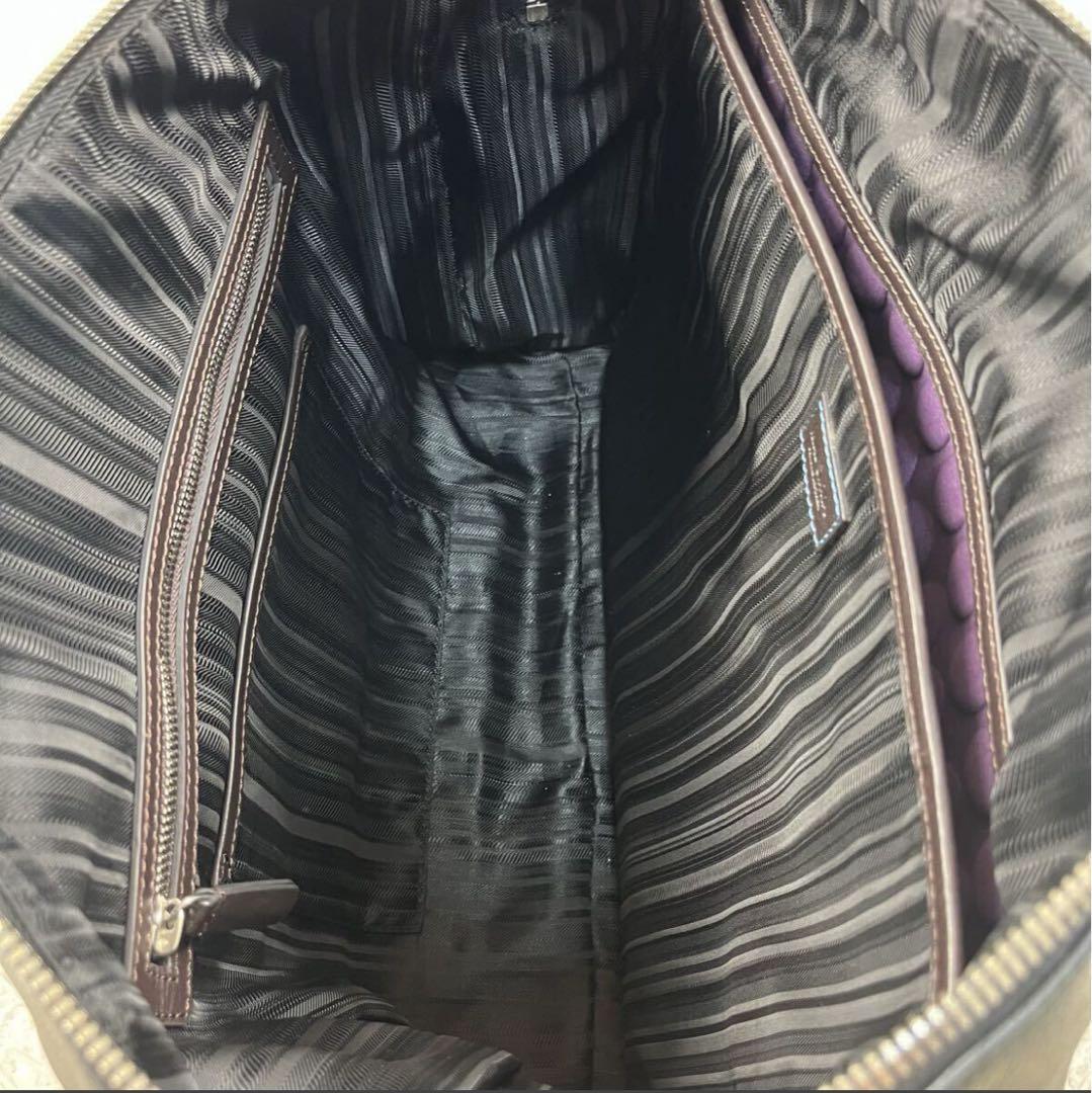 Paul Smith 2way レザー シボ革 斜め掛け A4 メンズ 黒