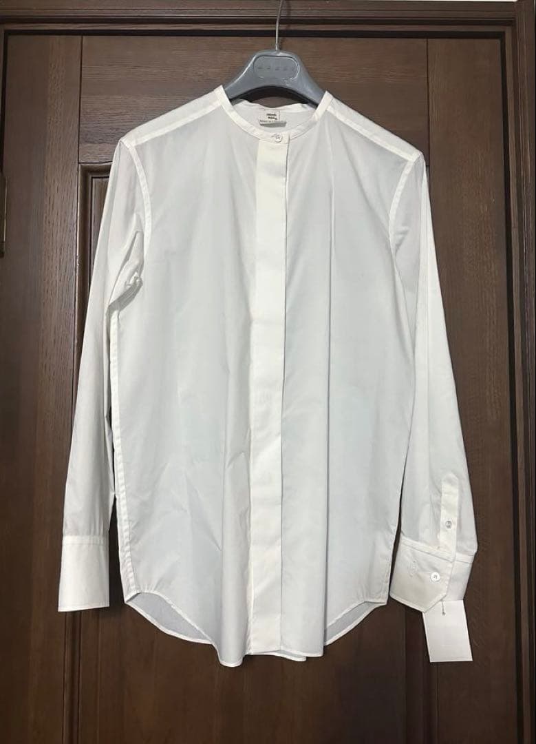 新品未使用　HERMES エルメス　ノーカラーシャツ　36