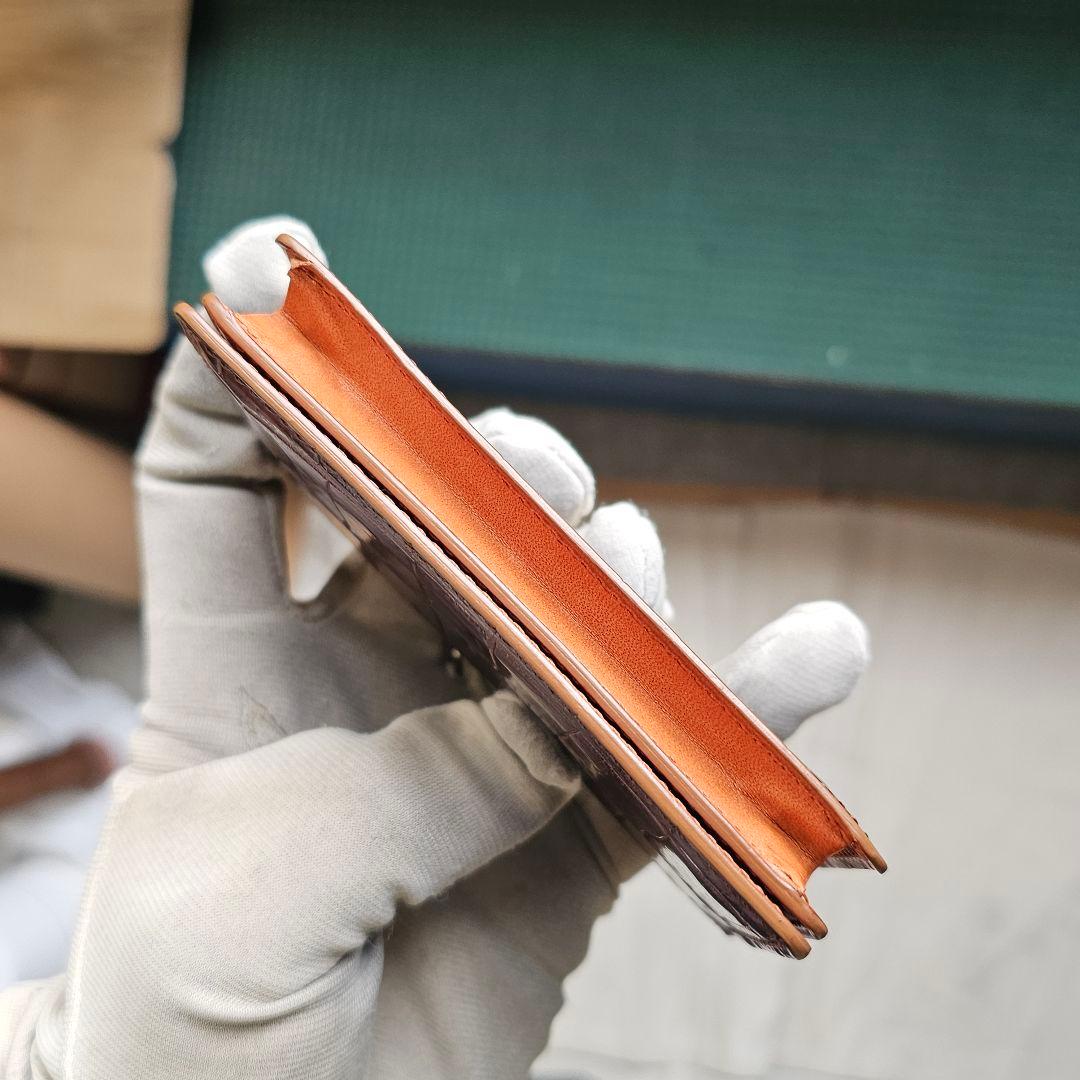 GANZO ガンゾ 名刺入れ クロコダイル crocodile ポロサス カード