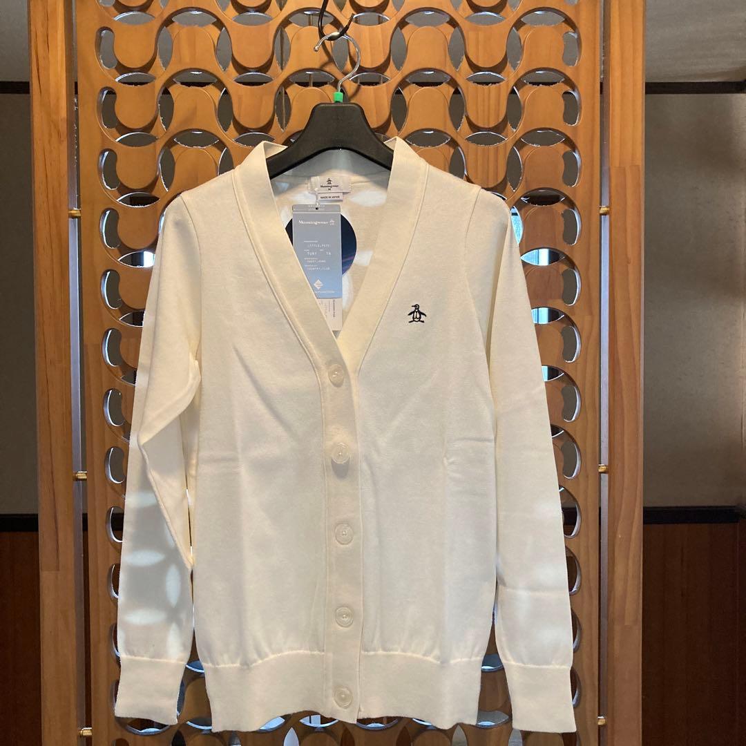 ★新品・未使用★定価24,200円 マンシング コットンカーディガンM ホワイト