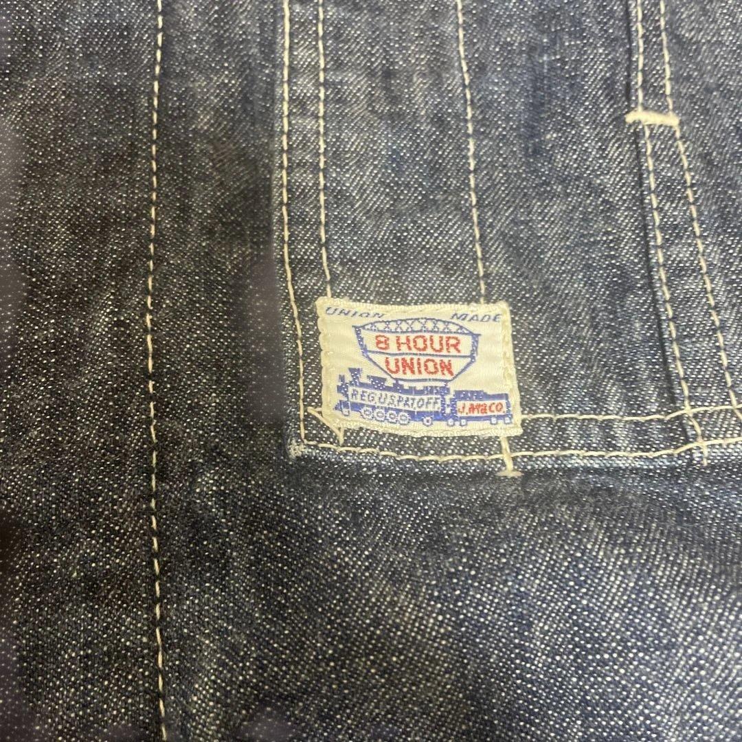 【美品】JOE McCOY 8hour unionデニム オーバーオール つなぎ