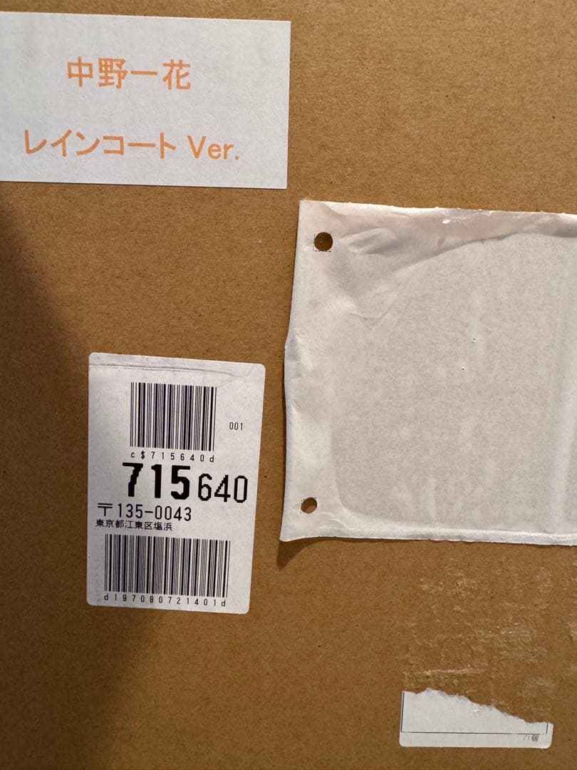 五等分の花嫁 中野一花　等身大パネル　レインコート　5 memories