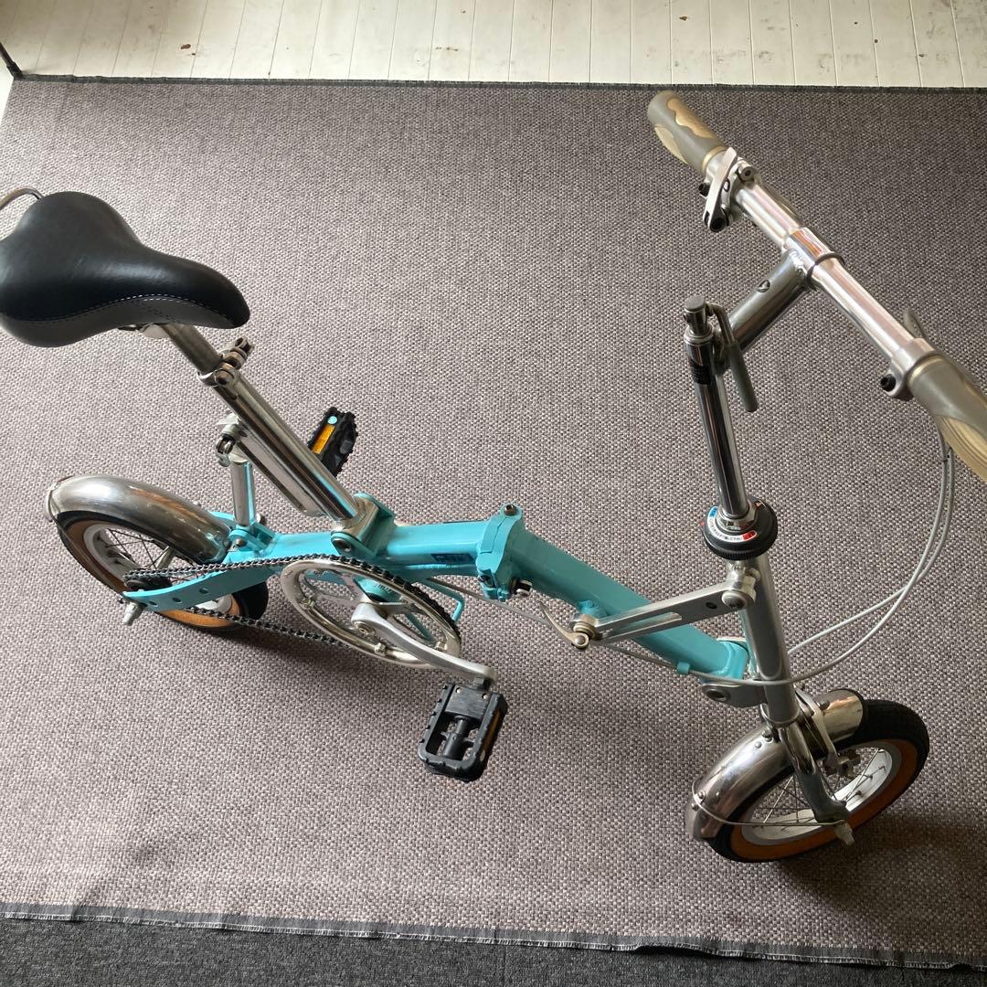 折りたたみ自転車 青