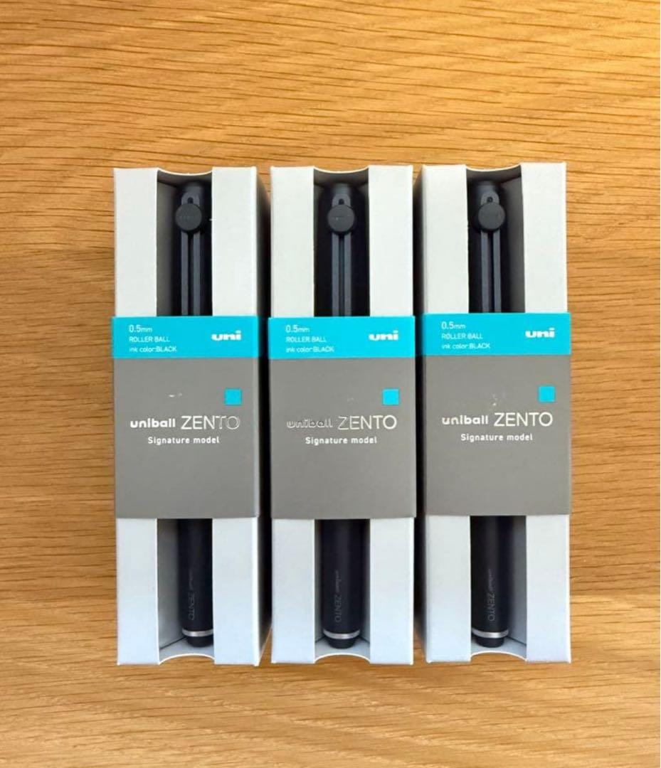uniball ZENTO ユニボールゼント シグニチャーモデル　ブラック×3