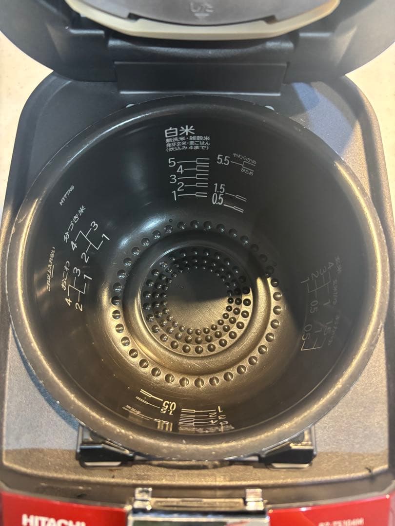 HITACHI 圧力IH炊飯器 RZ-TS104M 赤 2021年製
