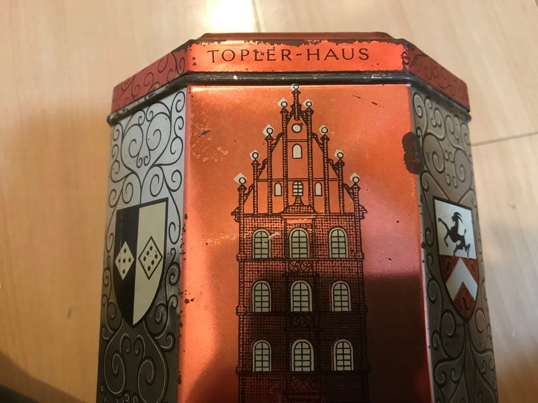 ブリキ缶　ドイツ製　Schöller　ニュルンベルク