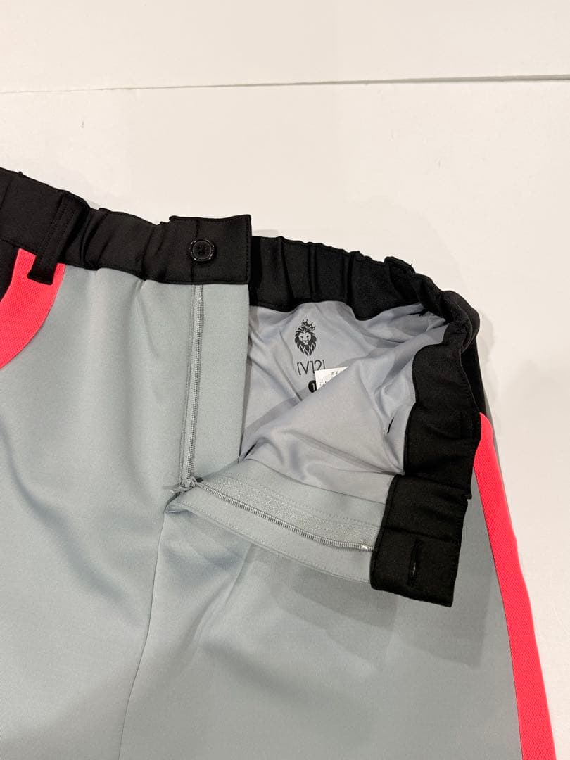 【新品】V12 レディース　半袖モックネック＆スカート　セットアップ　グレー　M