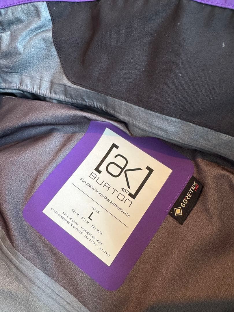 Ak457 ジャケット サイズL 希少 Burton バートン Ak 国内正規品