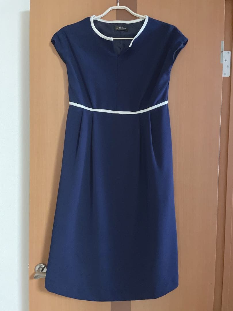 Milk tea Adele マタニティワンピース ネイビー