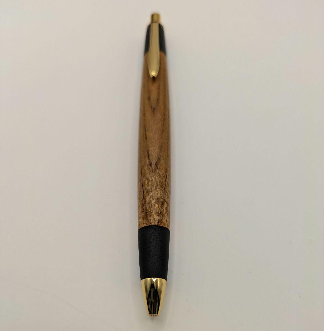 【新品未使用】ボナン　ケヤキ　真鍮金具　シャープペンシル