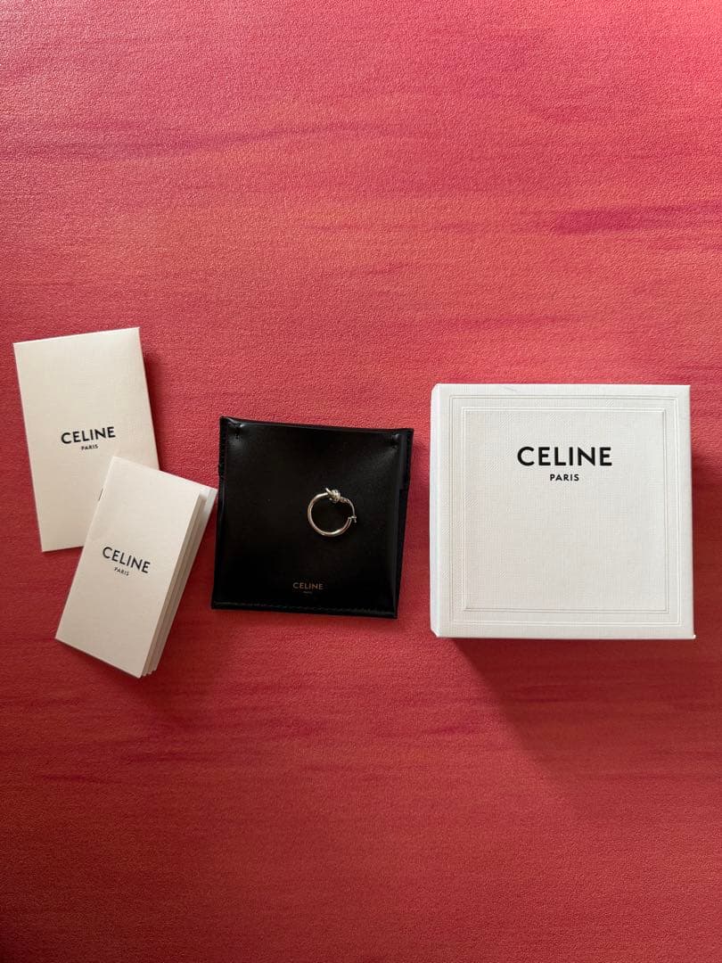 【正規品】CELINE セリーヌ ノットフープピアス 片耳