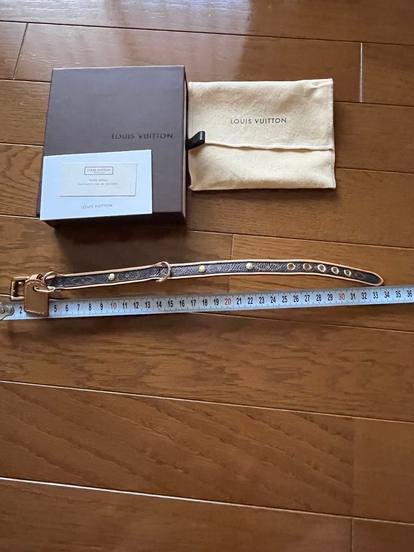 LOUIS VUITTON ルイヴィトン 犬首輪 モノグラムキャンバス