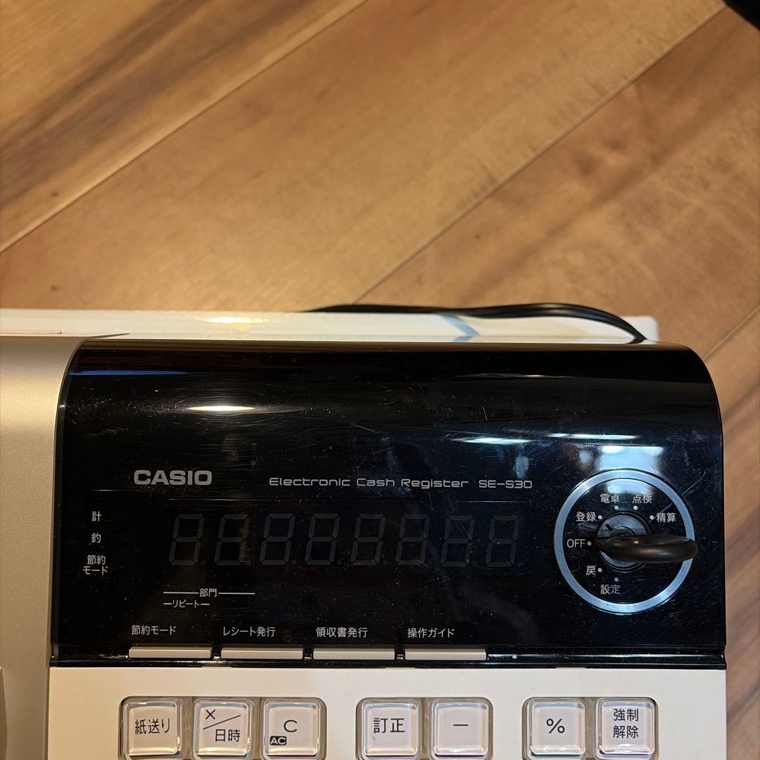訳ありのため激安！CASIO SE-S30 電子レジスター ホワイト