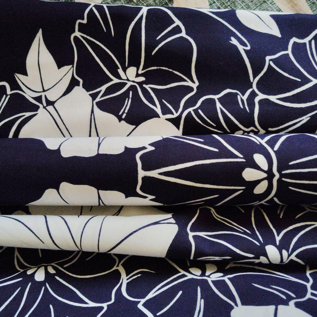 は*な様 浴衣反物　竺仙　あさがお柄