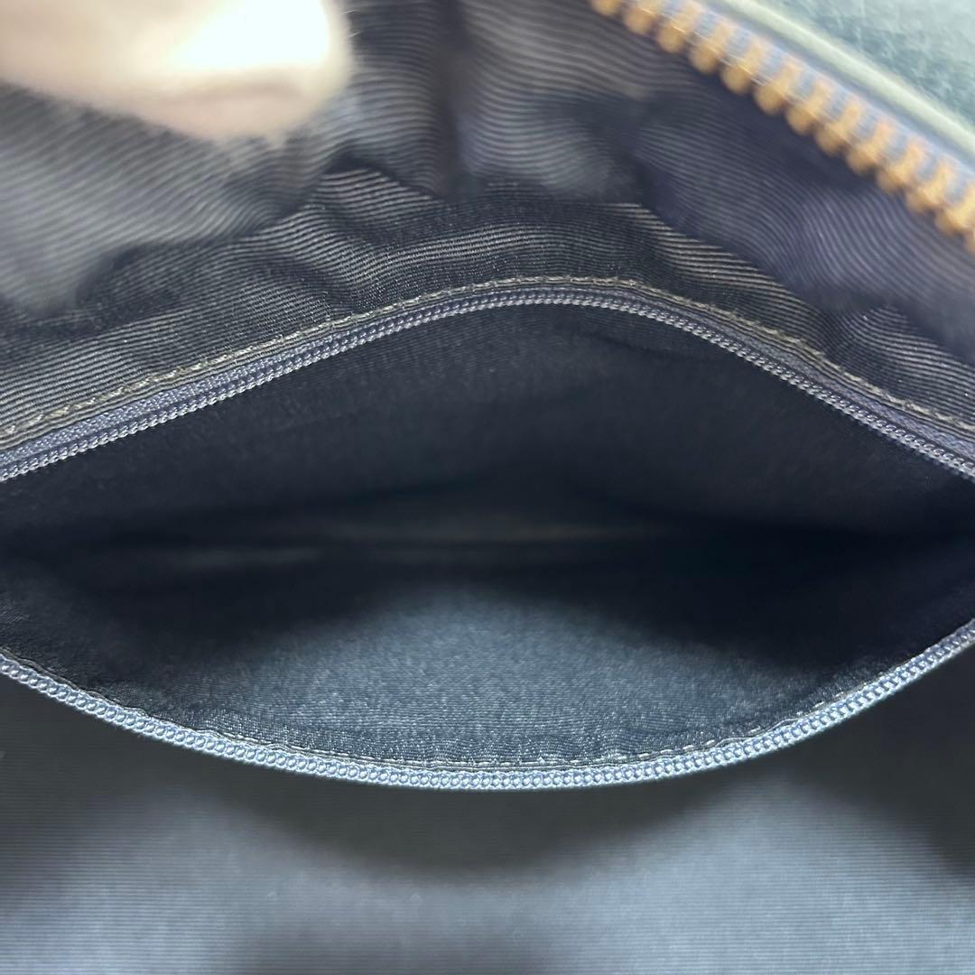 Rare COACH y2k Mini Boston Bag Blue 肩掛け