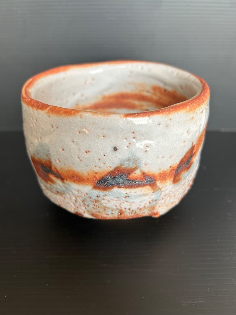 志野茶碗 (春暁窯　加藤 春暁 作)