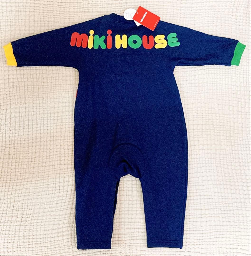新品　未使用　ミキハウス　バックロゴ　ロンパース　80 タグ付き