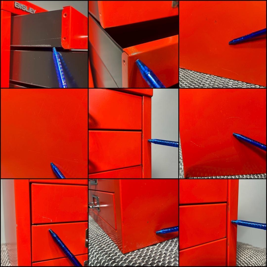 BISLEY ビスレー BASIC ベーシック 5段 マルチキャビネット レッド