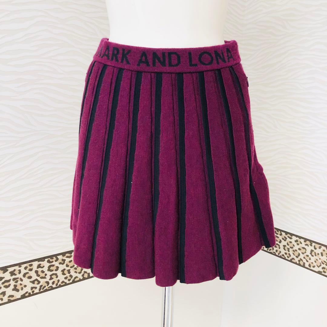 MARK AND LONA マークアンドロナ　ゴルフスカート　ニットスカート