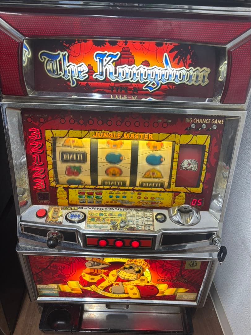 希少レア!!山佐 コングダム 4号機 パチスロ実機 スロット 家庭用電源　送料込