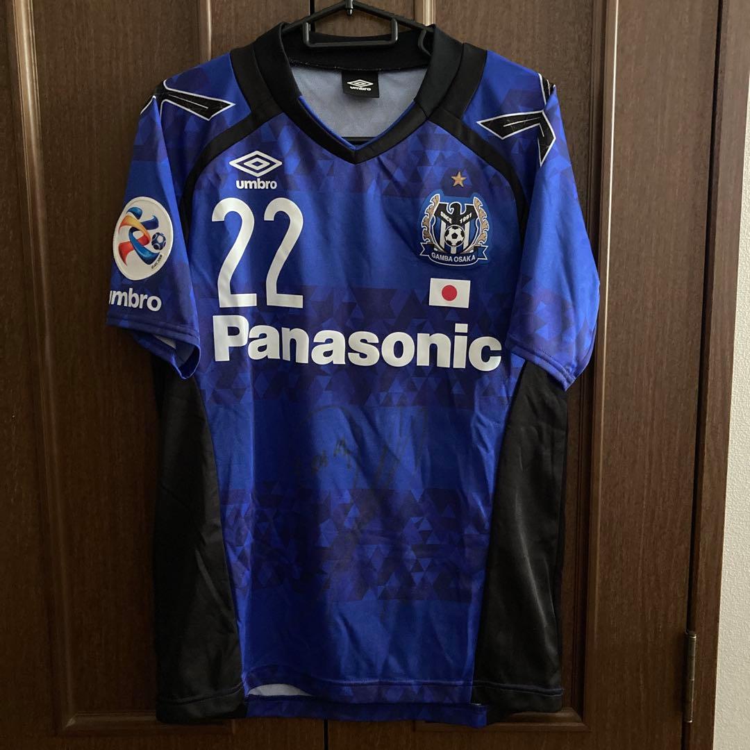 ガンバ大阪　オジェソク　サイン入り　2017 ACL ユニフォーム