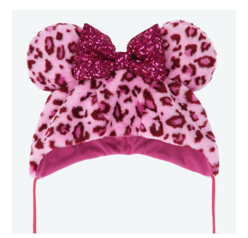 ディズニー　ヒョウ柄　ファンキャップ　ピンク　新品未使用タグ付き