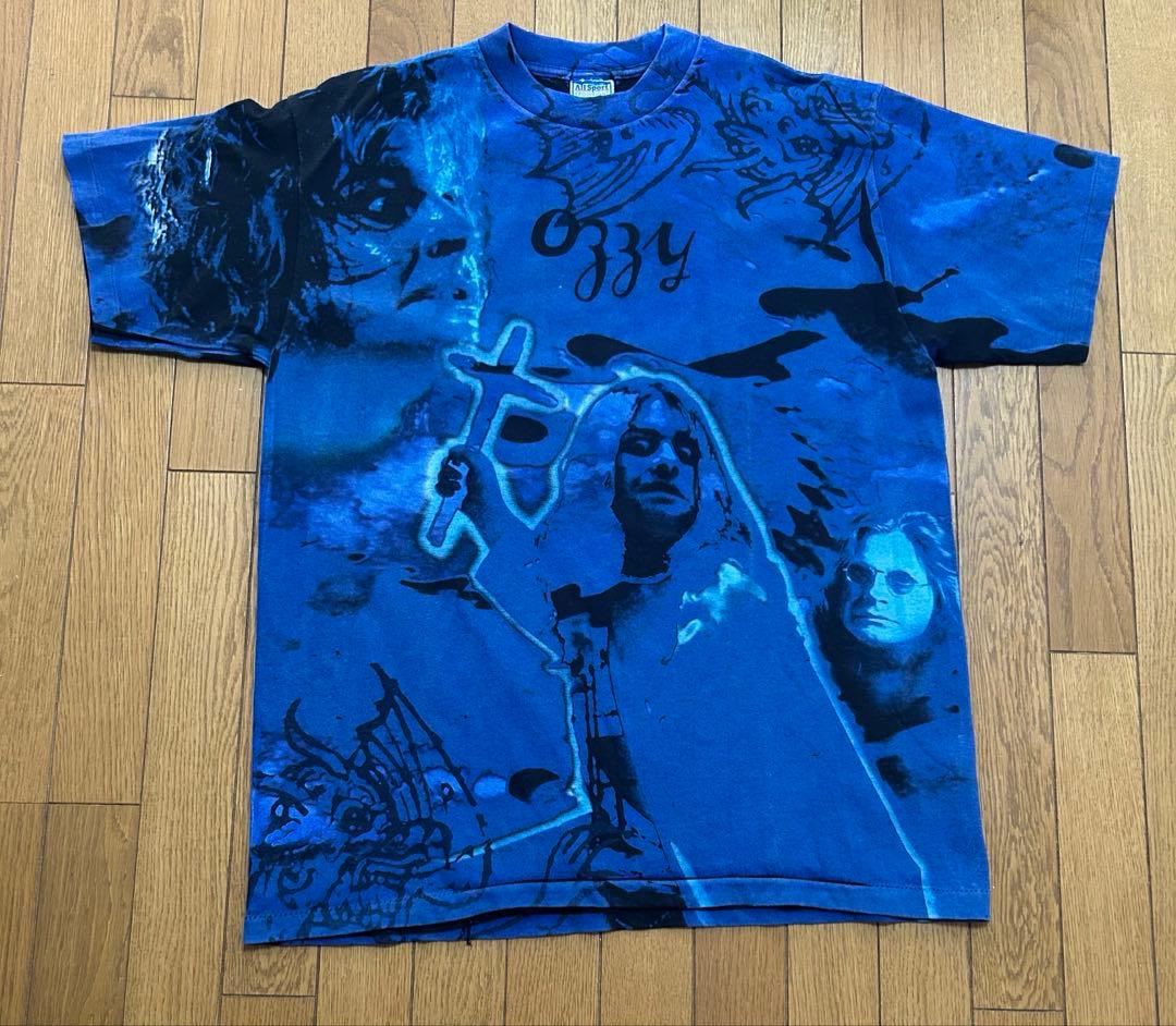 Ozzy Osbourne 総柄Tシャツ ヴィンテージ　XL