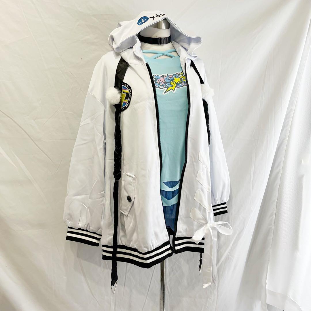 新品　水宮枢　ホロライブ　コスプレ　衣装　Mサイズ ウィッグ付き　すうちゃん