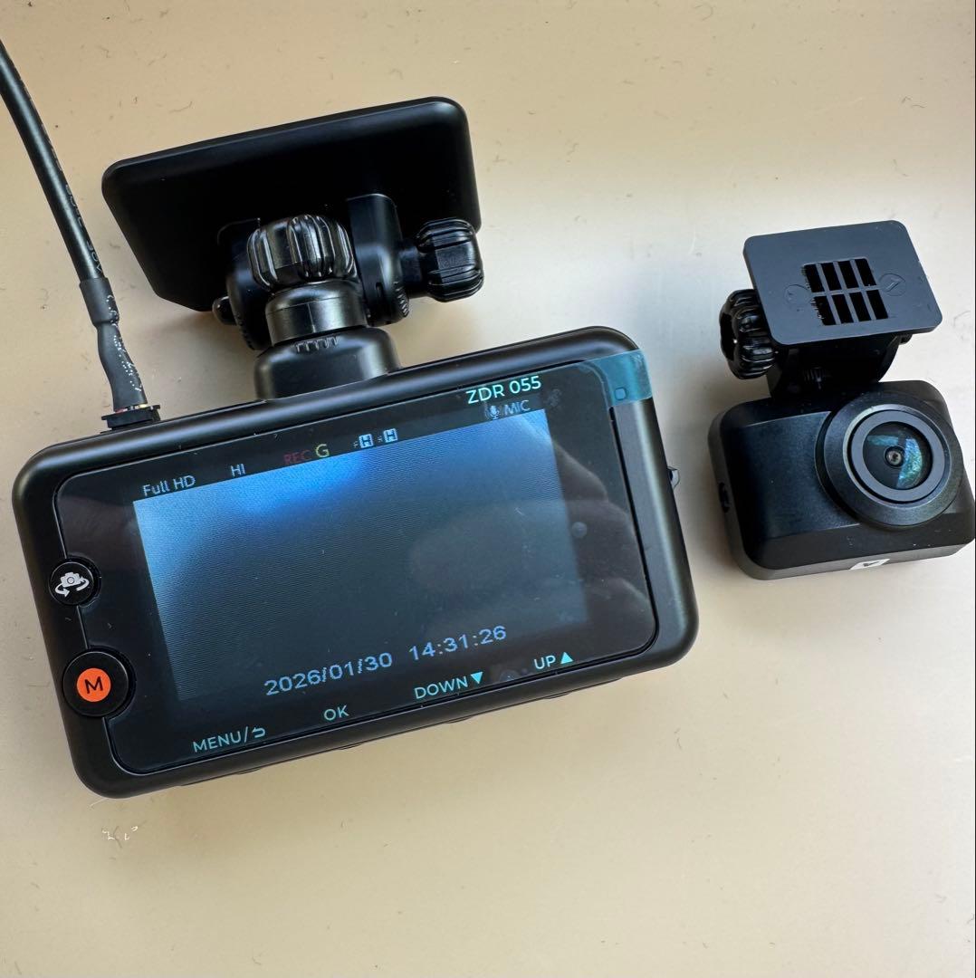 ⭐︎動作保証⭐︎ZDR055 コムテック前後ドライブレコーダーセット