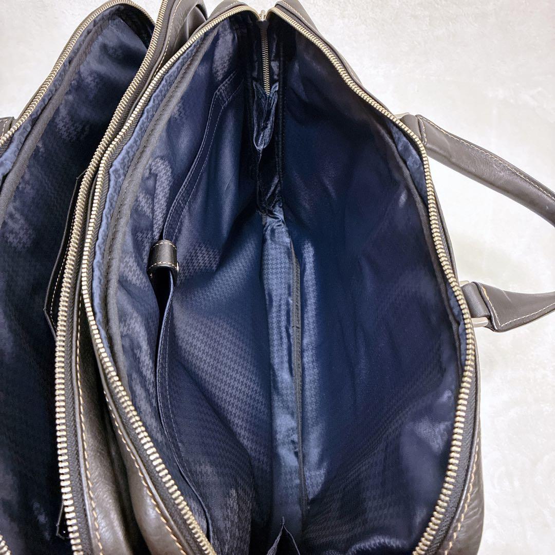 美品　ウルティマトーキョー ビジネスバッグ 2way ブリーフケース 3層 本革