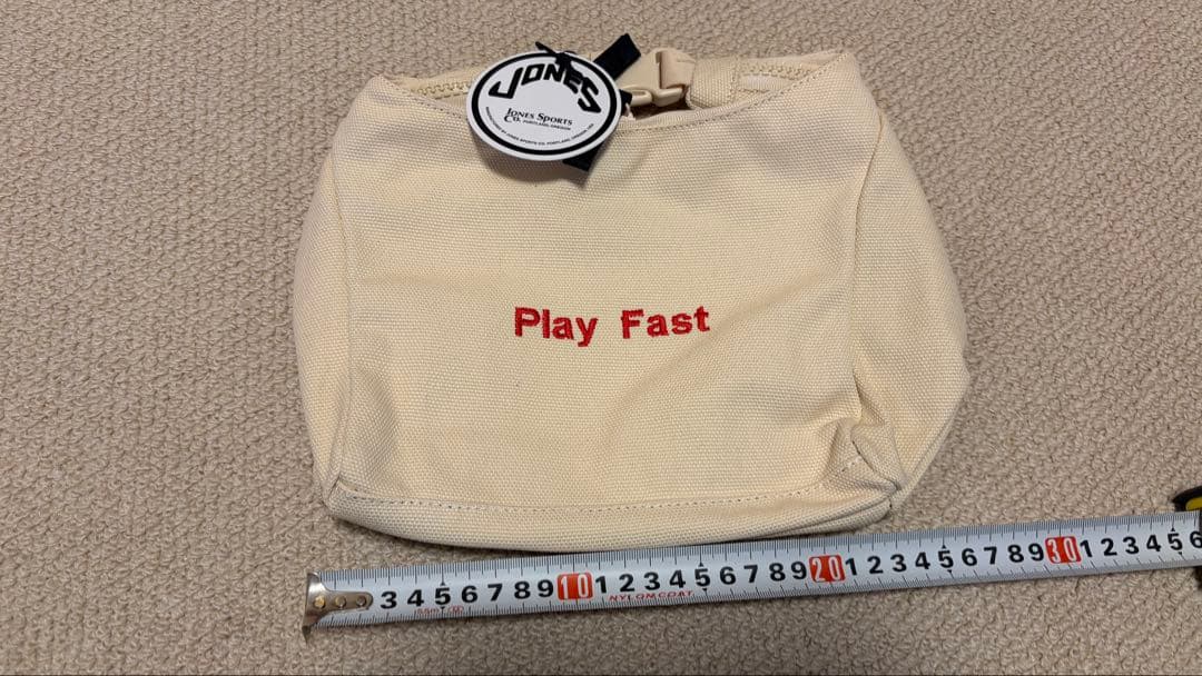 Jonesゴルフカートバッグ　Jones社での刺繍付　ホワイト