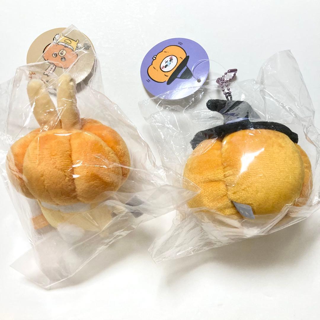 ちいかわ 仮装たのしい～！マスコット カボチャなうさぎ カボチャなモモンガ