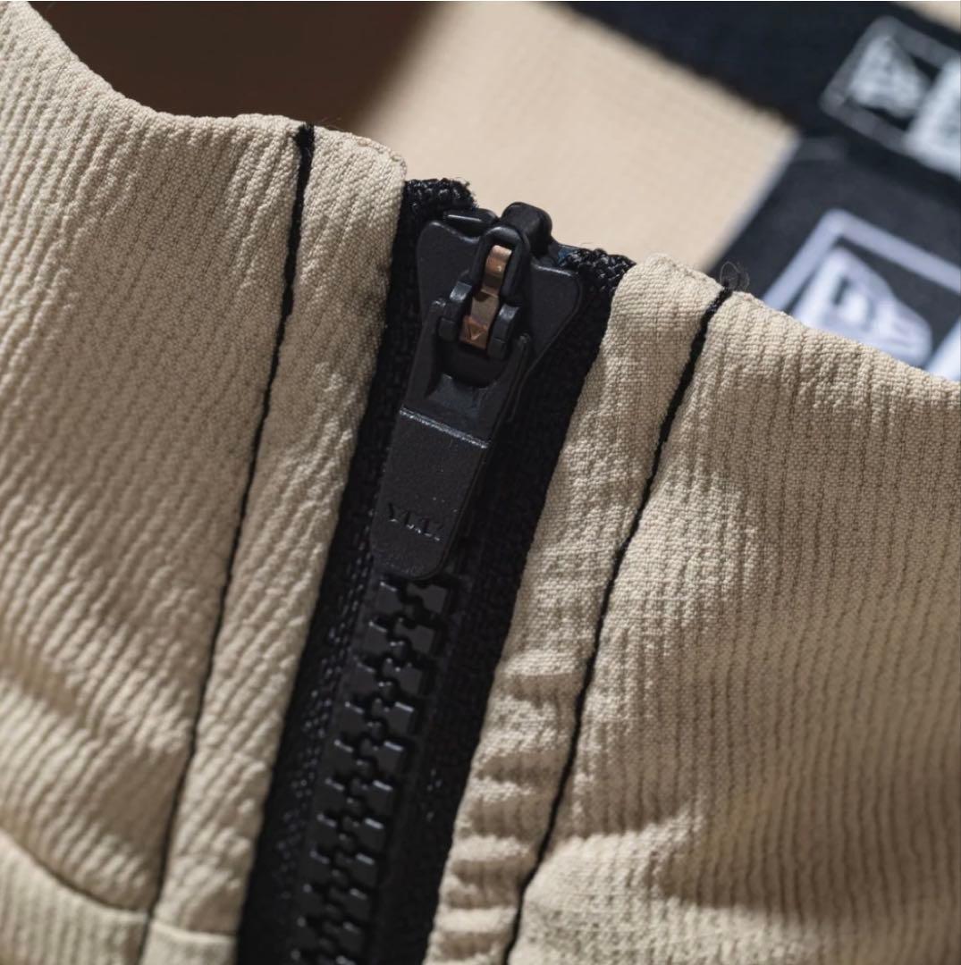 半袖 クロスウェア ジャケット スクエアニューエラ ベージュブラック ゴルフ