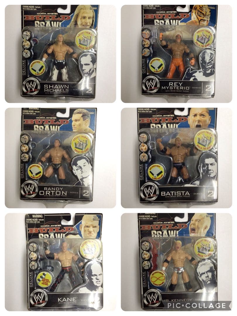 WWE フィギュア　BUILD N BRAWL シリーズ2   6体セット