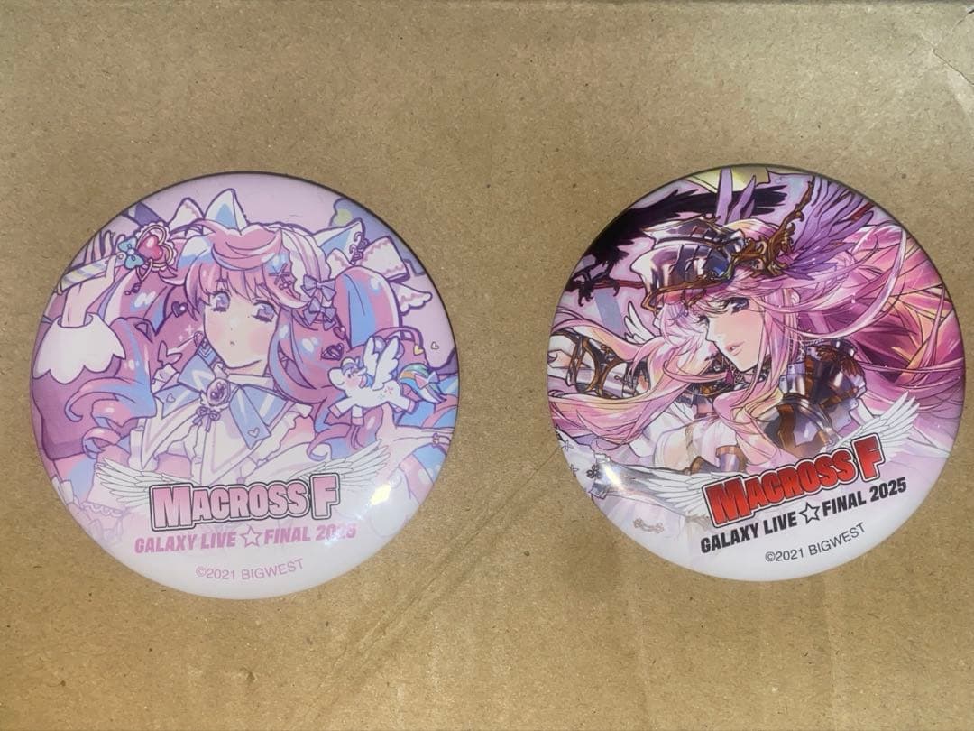 マクロスF ギャラクシーライブ　ラッキードロー　缶バッジ　2種　シェリル