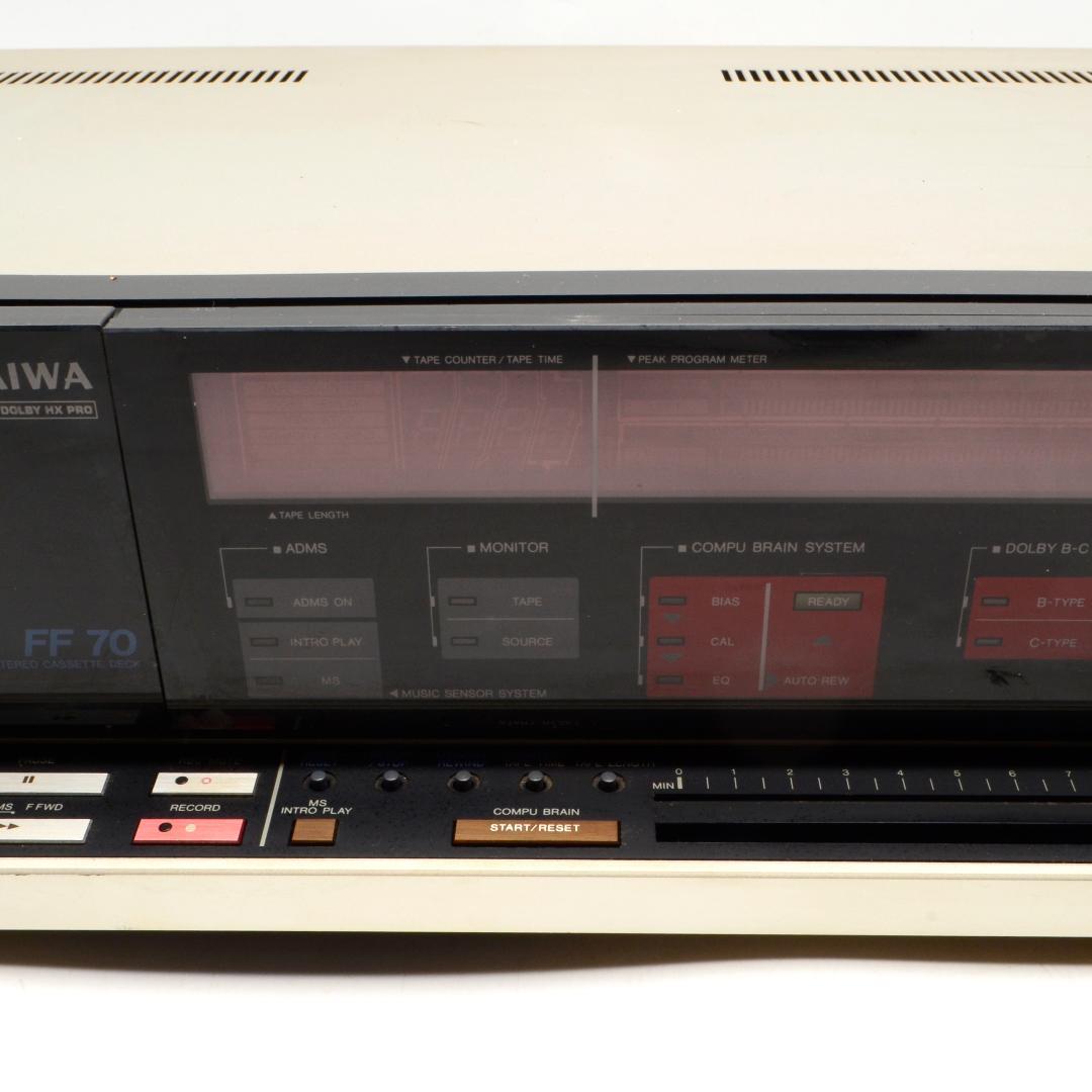 シ*ん様 AIWA　アイワ　ステレオカセットデッキ　AD-FF70　通電のみ確認