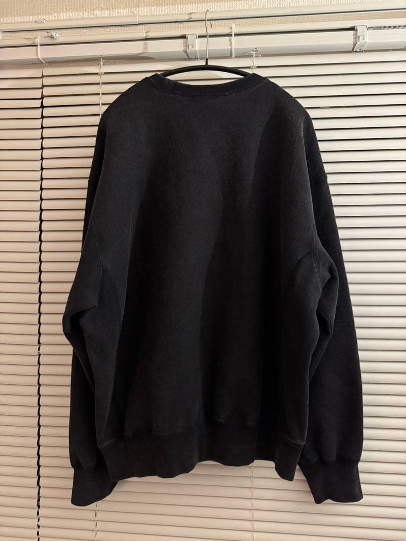 Supreme Washed Box Logo Crewneck 黒 L