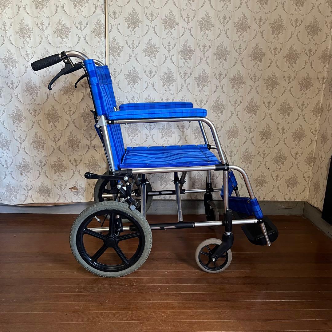【中古品】松永製作所 アルミ介助式車椅子 介護用品 車いす 介護施設 軽量