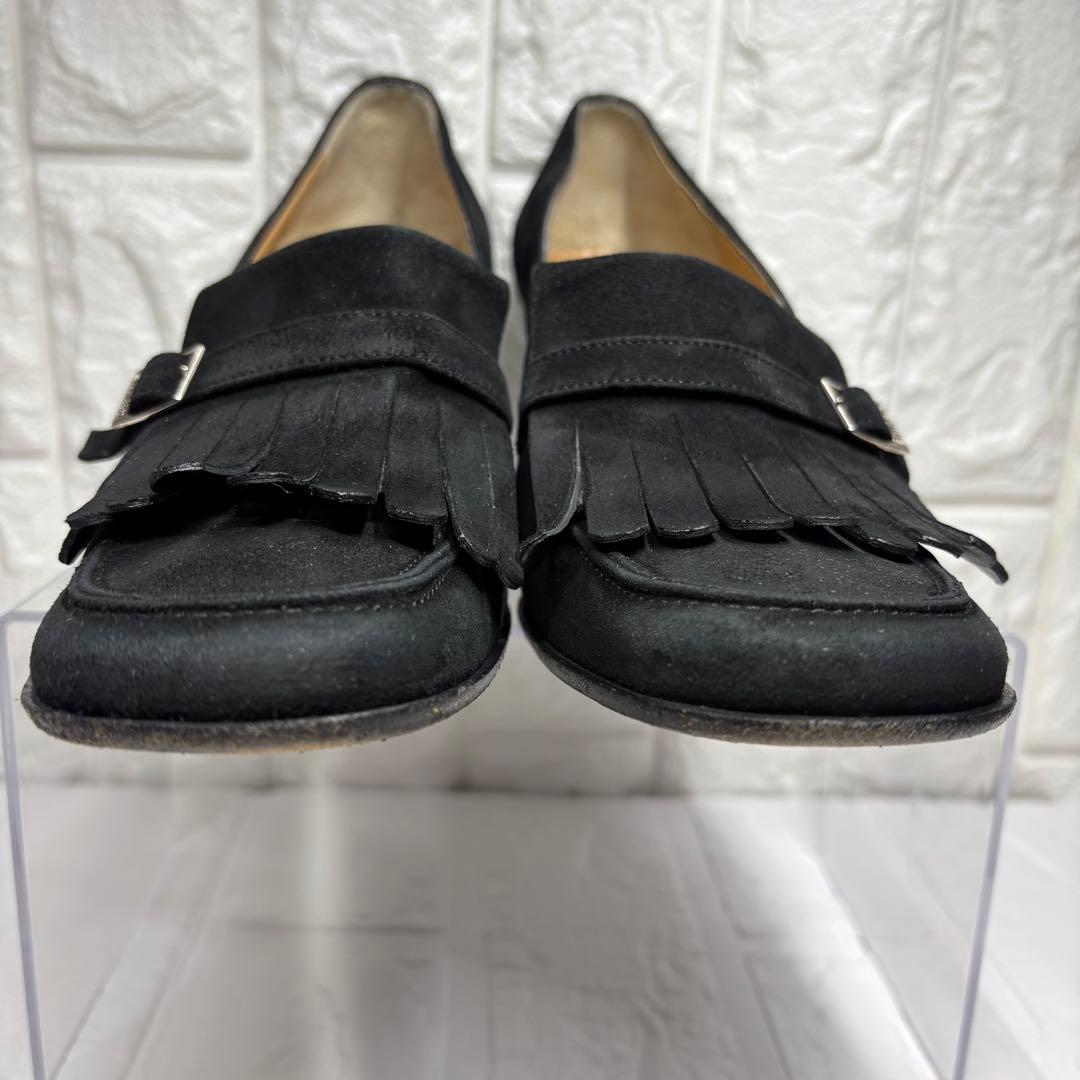 セール‼️【希少】 CELINE セリーヌ スエード フリンジ ローファー 黒