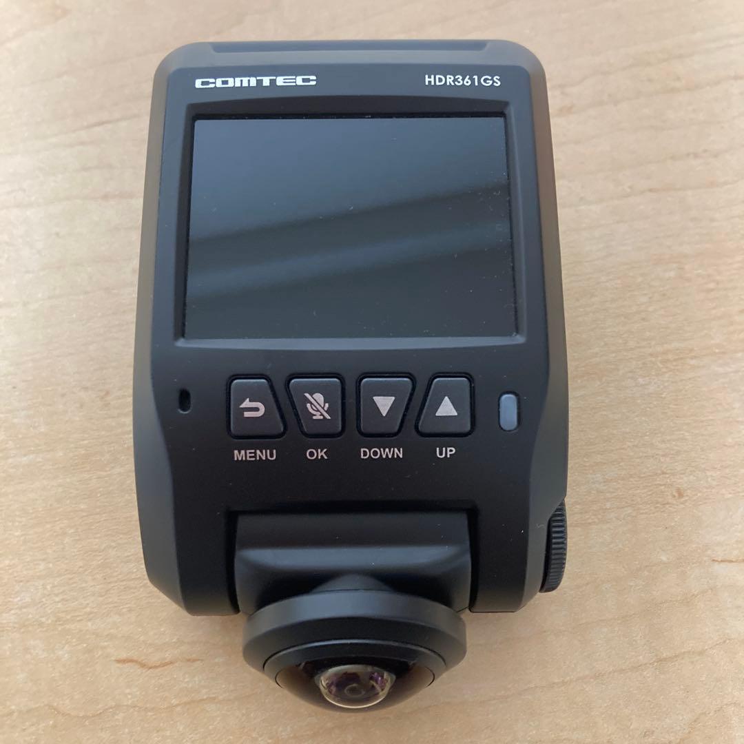 COMTEC GPS＋360゜カメラ搭載高性能ドライブレコーダーHDR361GS