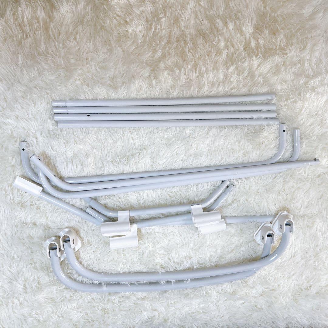 ベビーベッド 添い寝 おむつ台　折りたたみ キャスタ付き 蚊帳　ダーググレー